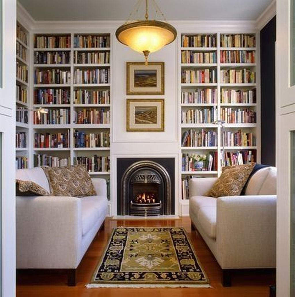 Smart Library Design Ideas For Home To Add To Your List 02