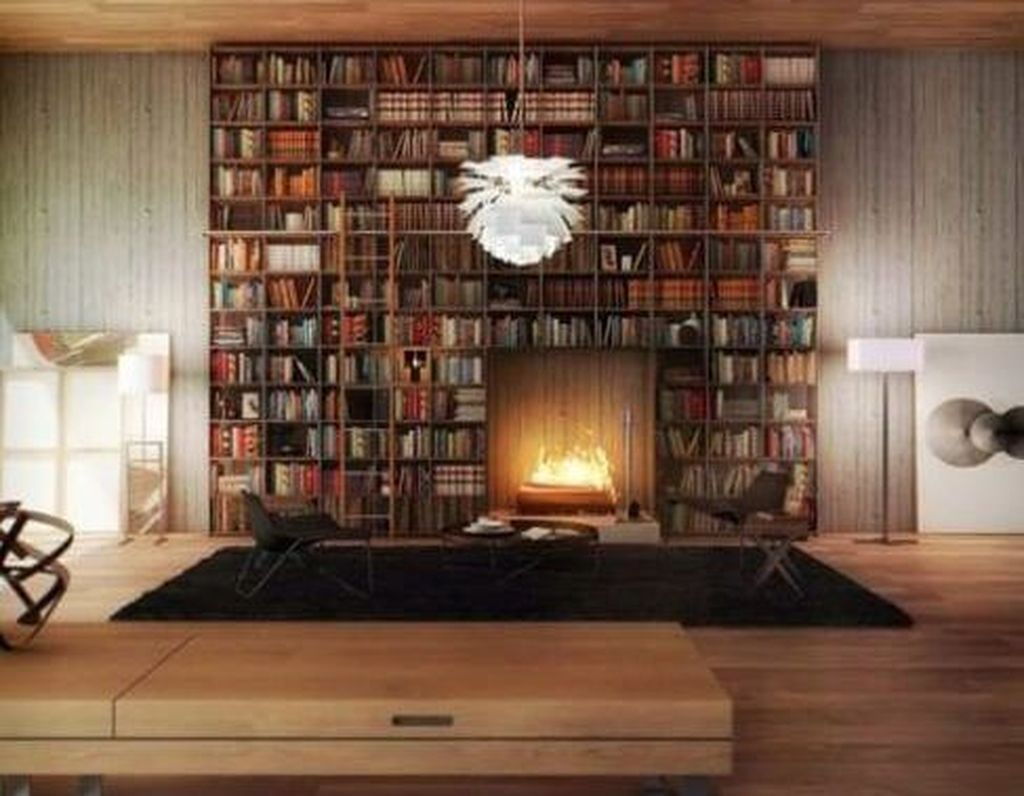 Smart Library Design Ideas For Home To Add To Your List 28