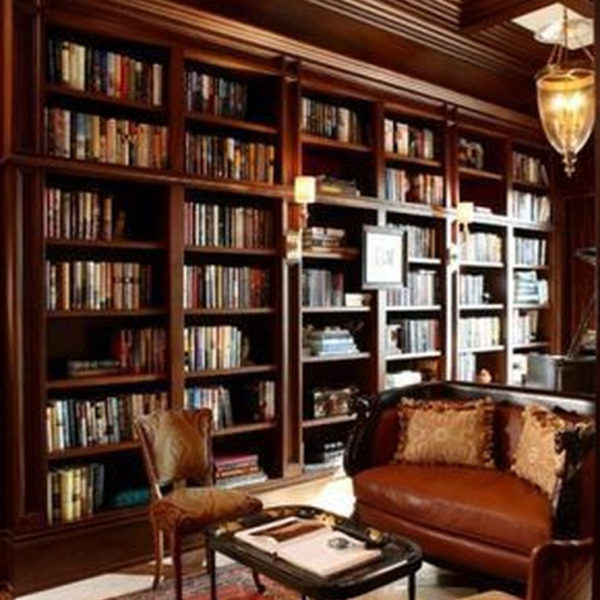 Smart Library Design Ideas For Home To Add To Your List 36