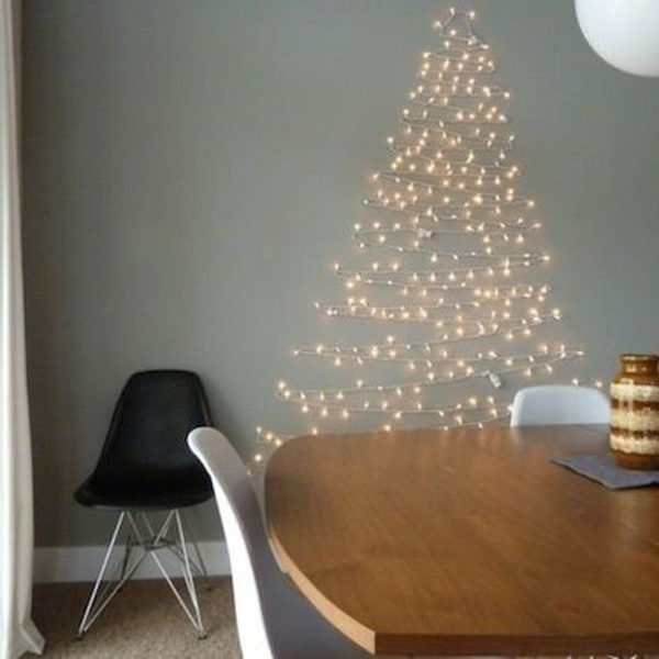Pretty Space Decoration Ideas With Christmas Tree Lights 17