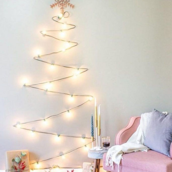 Pretty Space Decoration Ideas With Christmas Tree Lights 25
