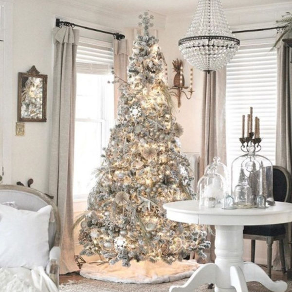 Pretty Space Decoration Ideas With Christmas Tree Lights 26