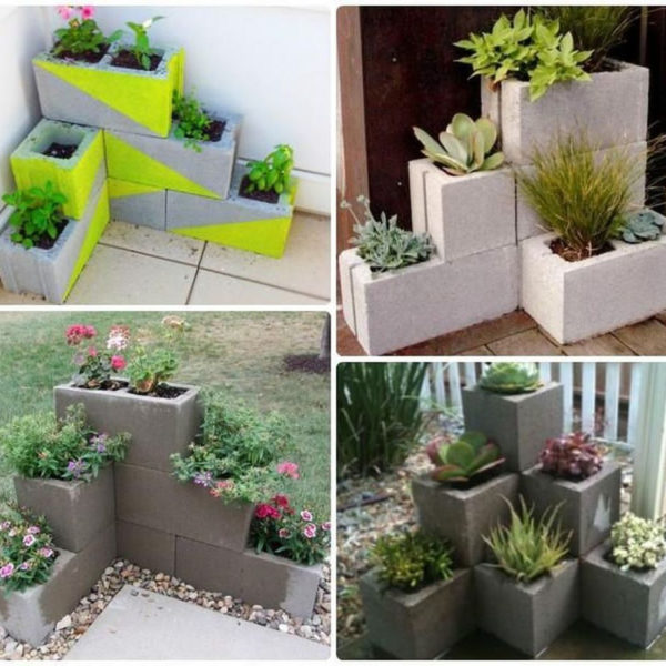 Stylish Garden Design Ideas With Cinder Block To Try 08