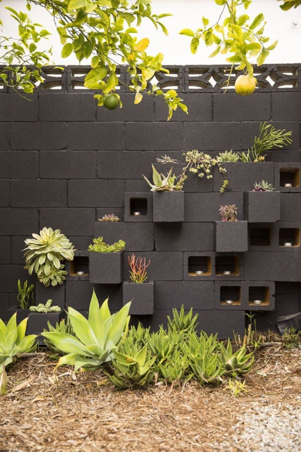Stylish Garden Design Ideas With Cinder Block To Try 13