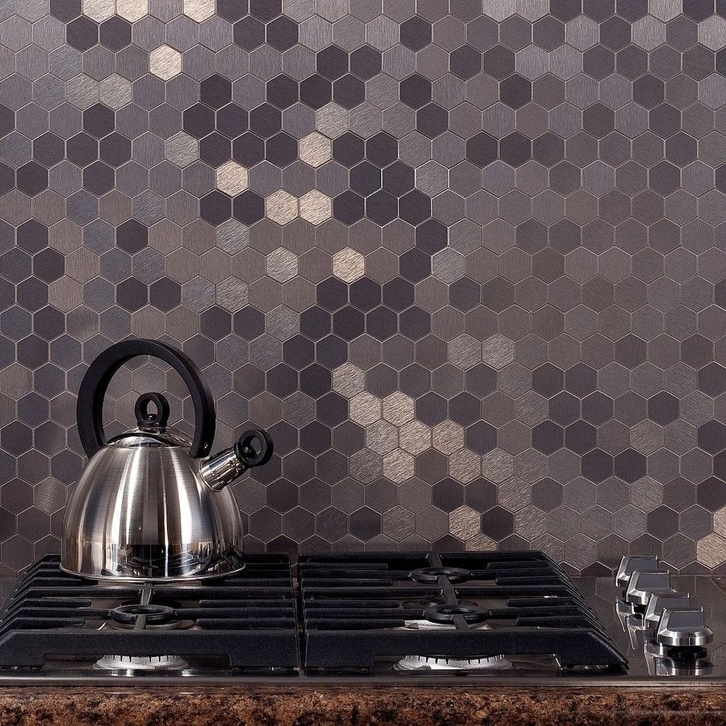 Superb Glitter Kitchen Tiles Design Ideas To Try Nowaday 26