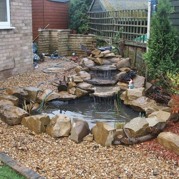 Creative Backyard Ponds Ideas With Waterfalls To Try 02