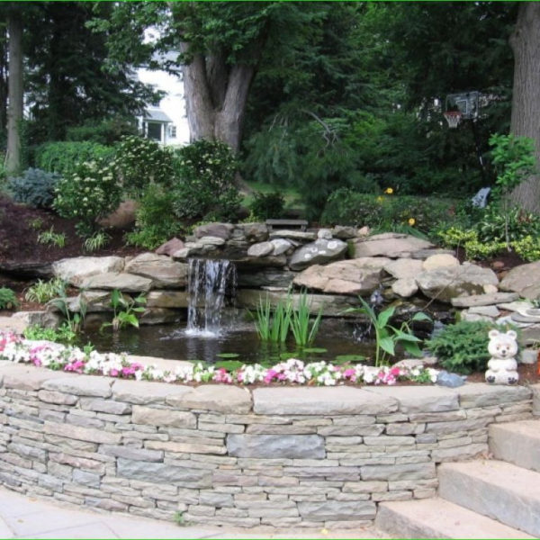 Creative Backyard Ponds Ideas With Waterfalls To Try 07