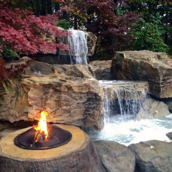 Creative Backyard Ponds Ideas With Waterfalls To Try 09