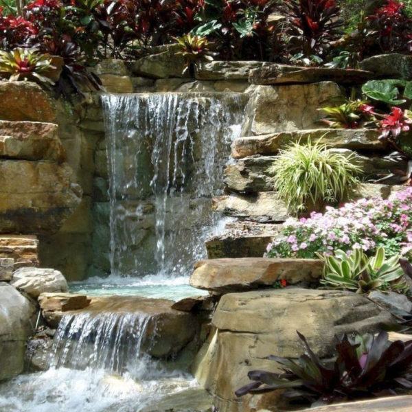 Creative Backyard Ponds Ideas With Waterfalls To Try 29