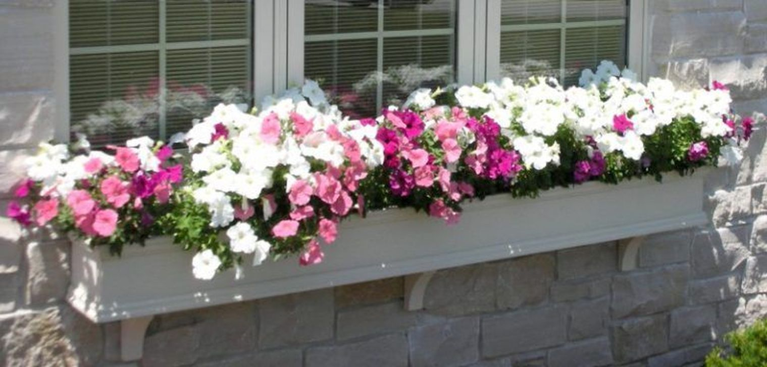 Fabulous Exterior Decoration Ideas With Flower In Window 10