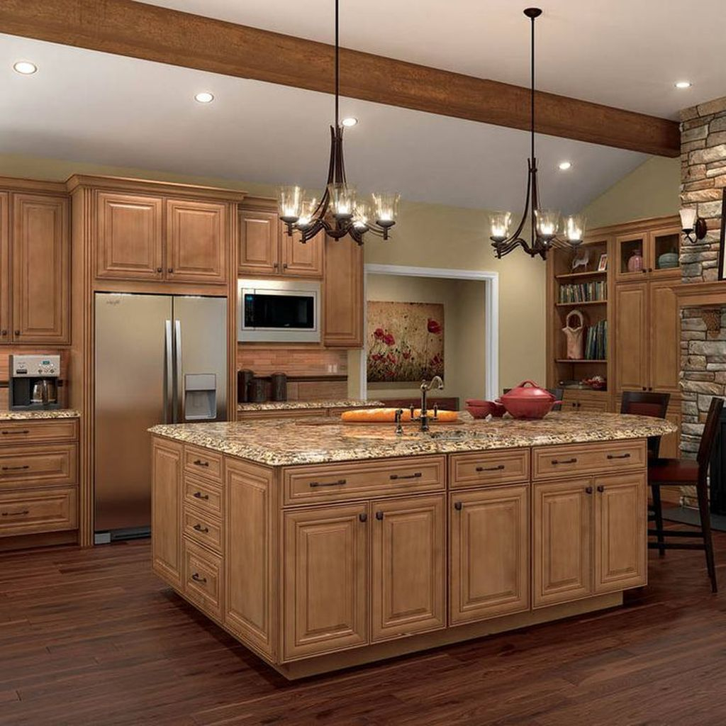 Hottest Wood Kitchen Set Design Ideas That You Can Try 08