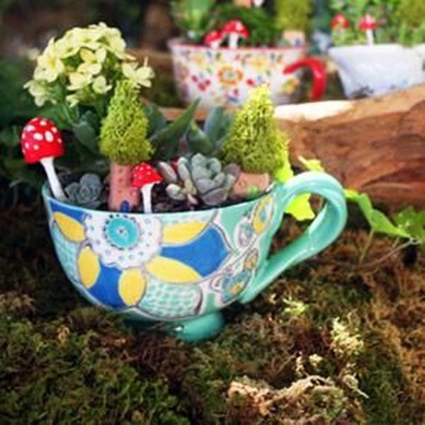 Inspiring Diy Teacup Mini Garden Ideas To Add Bliss To Your Home 11