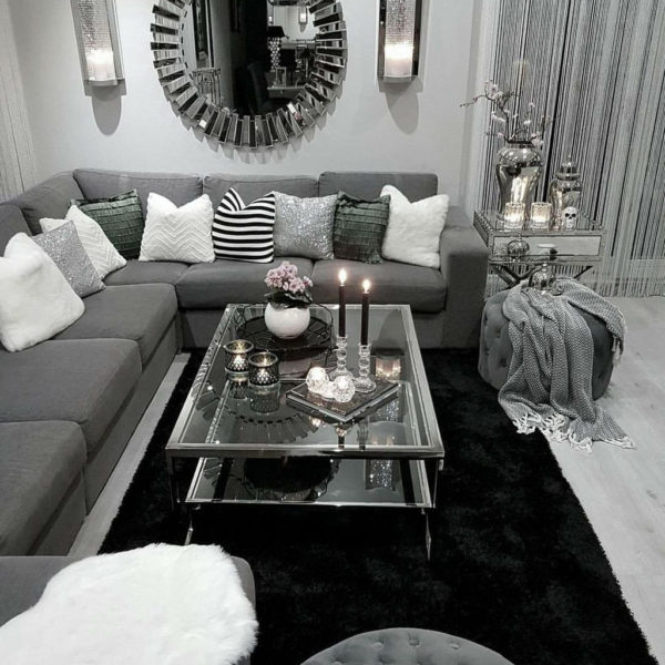 Luxury Living Room Design Ideas With Gray Wall Color 02