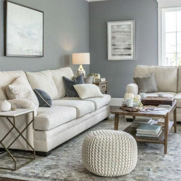 Luxury Living Room Design Ideas With Gray Wall Color 17