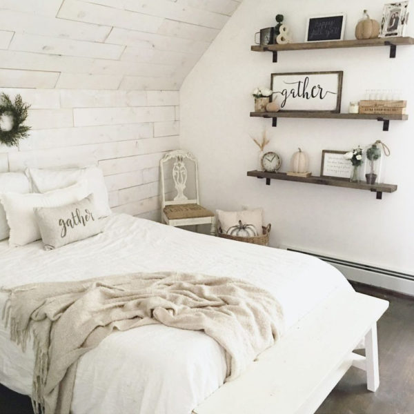 Vintage Farmhouse Bedroom Decor Ideas On A Budget To Try 27