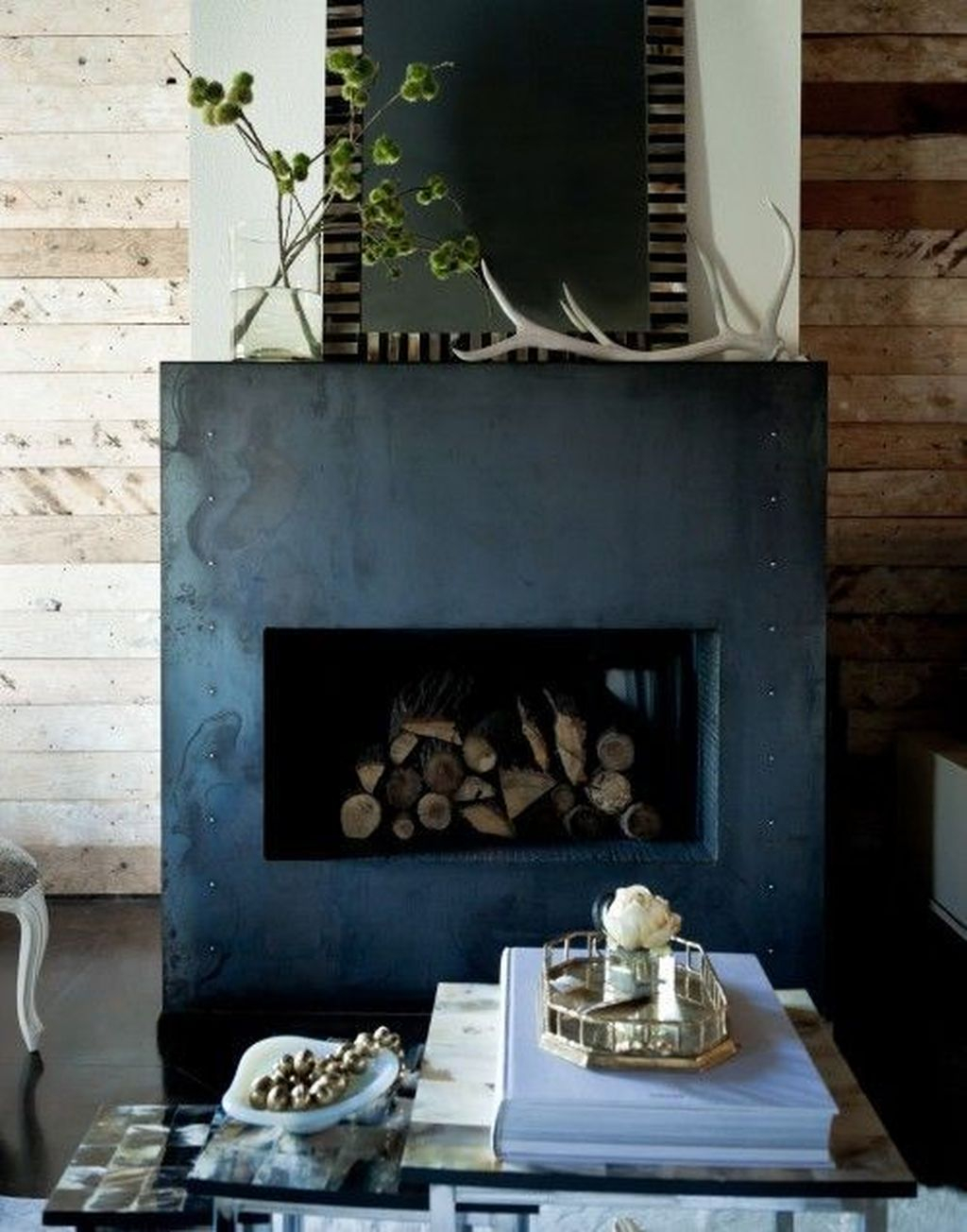 Luxury Clad Cover Fireplace Ideas To Try 22