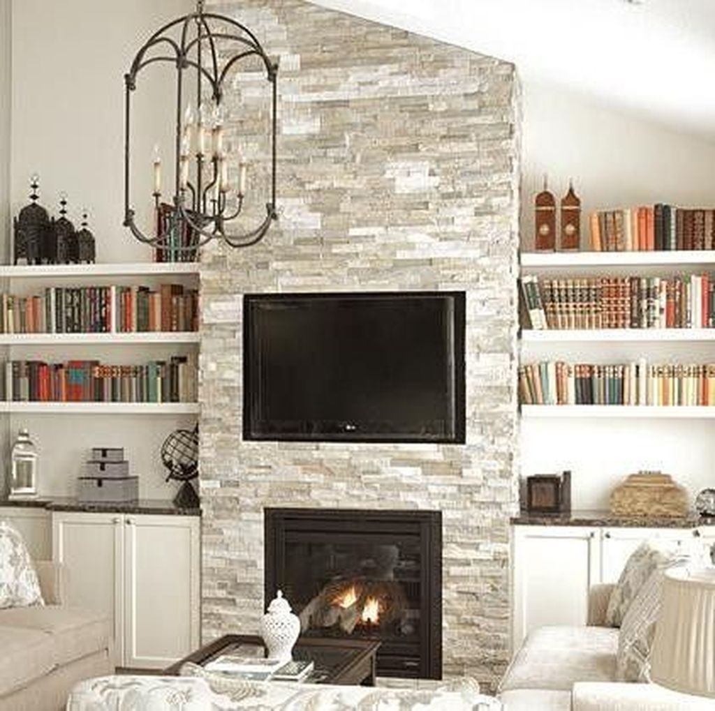 Luxury Clad Cover Fireplace Ideas To Try 37