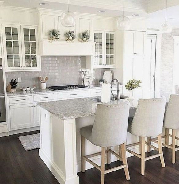 Fancy White Kitchen Cabinets Ideas To Try Asap 22