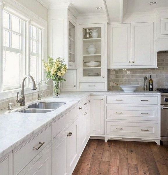 Fancy White Kitchen Cabinets Ideas To Try Asap 34