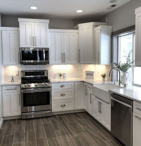 Fancy White Kitchen Cabinets Ideas To Try Asap 35