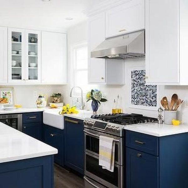 Gorgeous Blue And White Kitchen Design Ideas To Try 14
