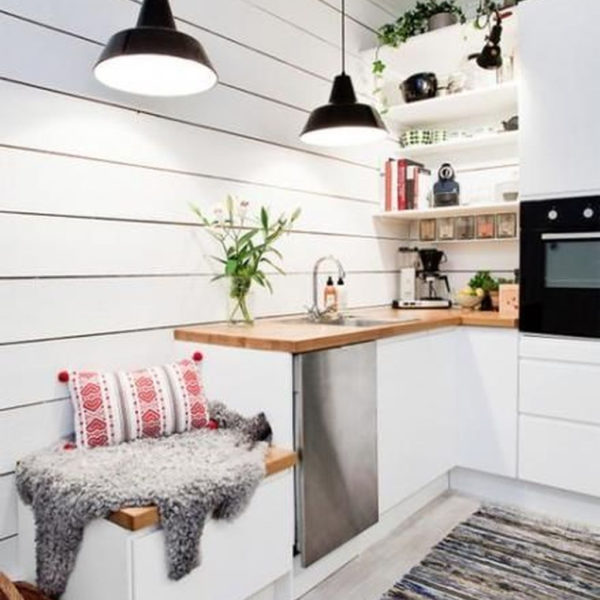 Amazing Scandinavian Kitchen Design Ideas With Island And Cabinets To Try32