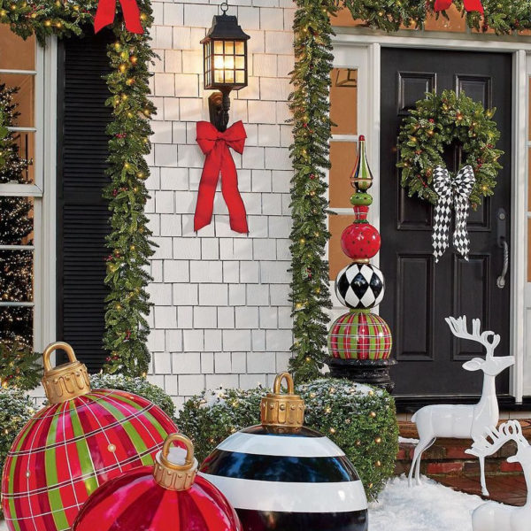 Stunning Diy Outdoor Decoration Ideas For Christmas That Looks Cool01
