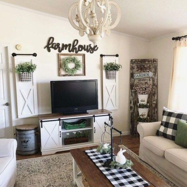 Popular Farmhouse Living Room Makeover Decor Ideas To Have Now 34