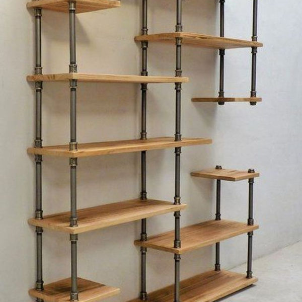 Rustic Diy Industrial Pipe Shelves Design Ideas For You 03