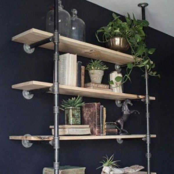 Rustic Diy Industrial Pipe Shelves Design Ideas For You 04