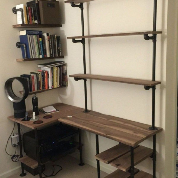 Rustic Diy Industrial Pipe Shelves Design Ideas For You 08