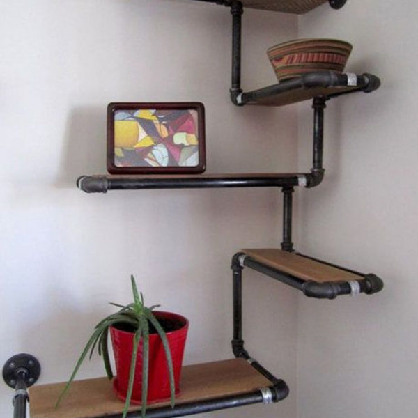Rustic Diy Industrial Pipe Shelves Design Ideas For You 12