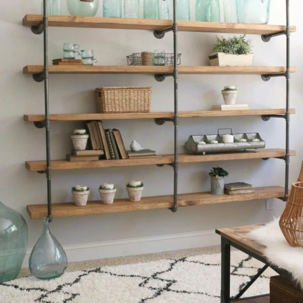 Rustic Diy Industrial Pipe Shelves Design Ideas For You 15