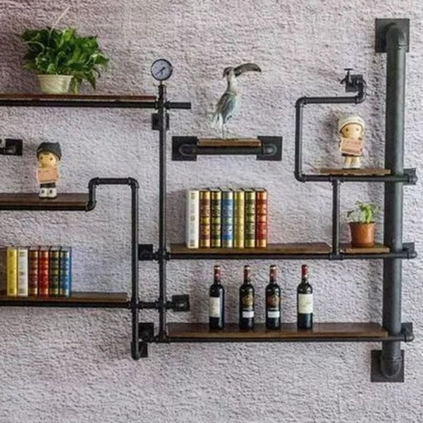 Rustic Diy Industrial Pipe Shelves Design Ideas For You 31