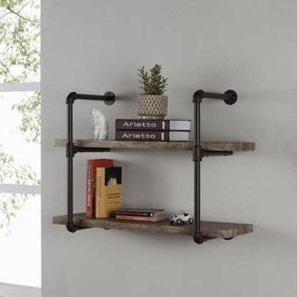Rustic Diy Industrial Pipe Shelves Design Ideas For You 34