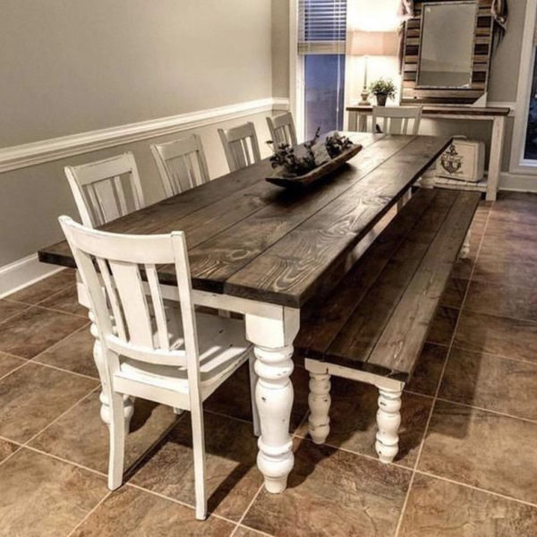 Splendid Dining Room Design Ideas With Farmhouse Table To Have 34