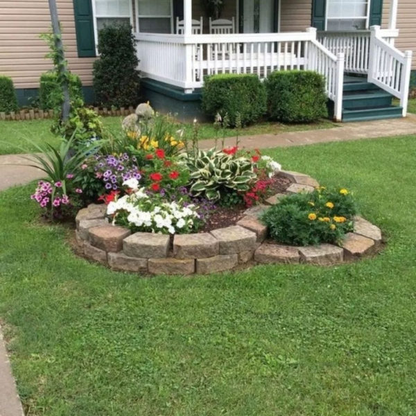 Unique Diy Flower Bed Ideas For Front Yard To Try 25
