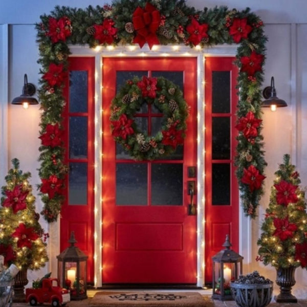 Affordable Christmas Porch Decoration Ideas To Try This Season 01