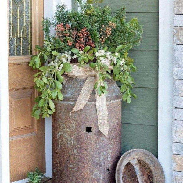 Dreamy Front Door Flower Pots Design Ideas To Increase Your Home Beauty 13