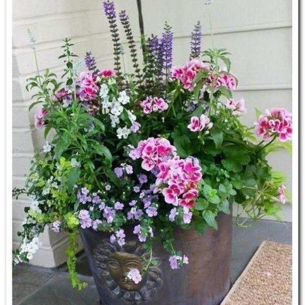 Dreamy Front Door Flower Pots Design Ideas To Increase Your Home Beauty 26