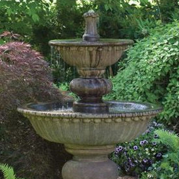 Affordable Small Front Garden Design Ideas With Fountain To Try 10