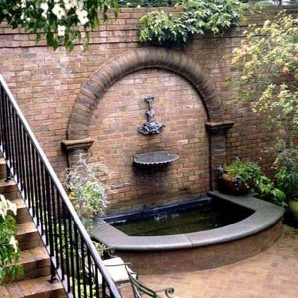 Affordable Small Front Garden Design Ideas With Fountain To Try 18