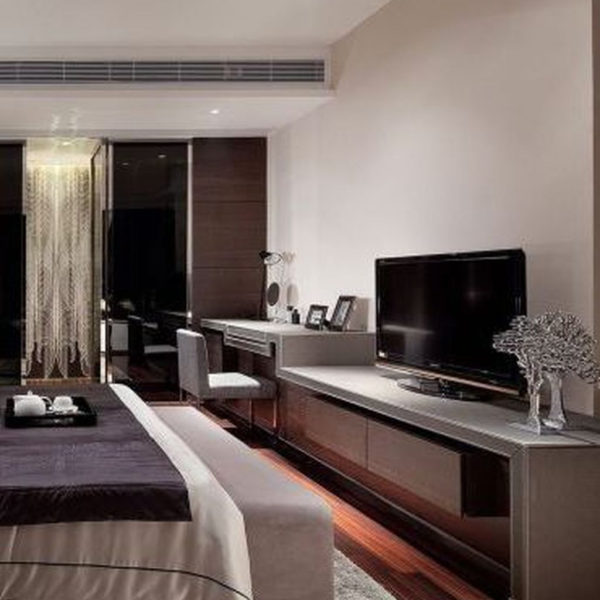Enjoying Bedroom Design Ideas With Wall Tv To Try 04