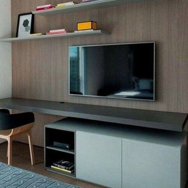 Enjoying Bedroom Design Ideas With Wall Tv To Try 22
