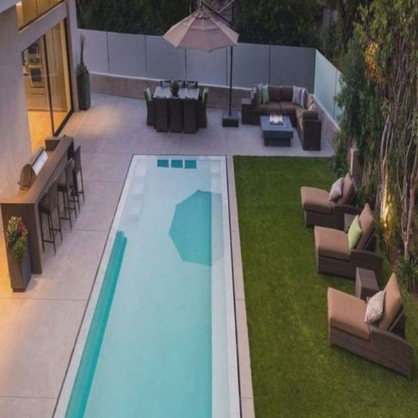 Flawless Small Pool Landscaping Design Ideas For Enchanting Home Outside 25