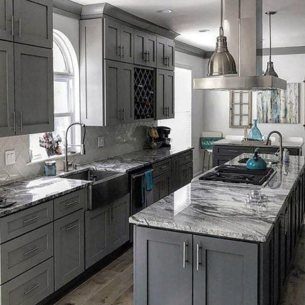 Luxury Grey Kitchen Backsplash Design Ideas For Your Inspiration 27