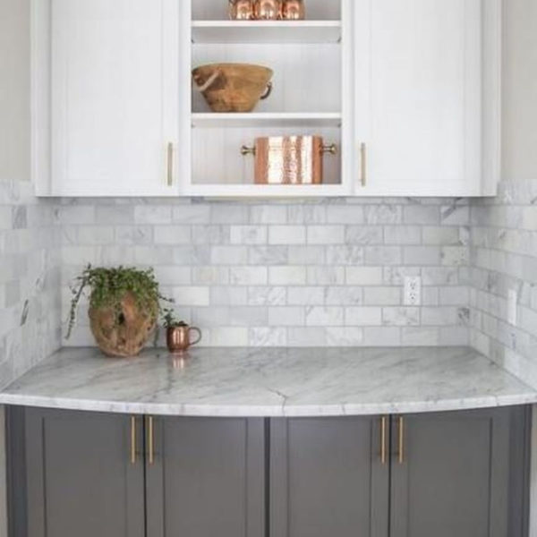 Luxury Grey Kitchen Backsplash Design Ideas For Your Inspiration 29