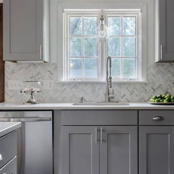 Luxury Grey Kitchen Backsplash Design Ideas For Your Inspiration 30