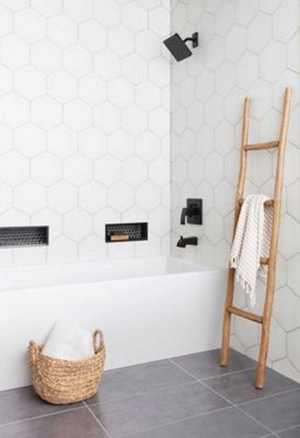 Marvelous Wooden Shower Floor Tiles Designs Ideas For Bathroom Remodel 02