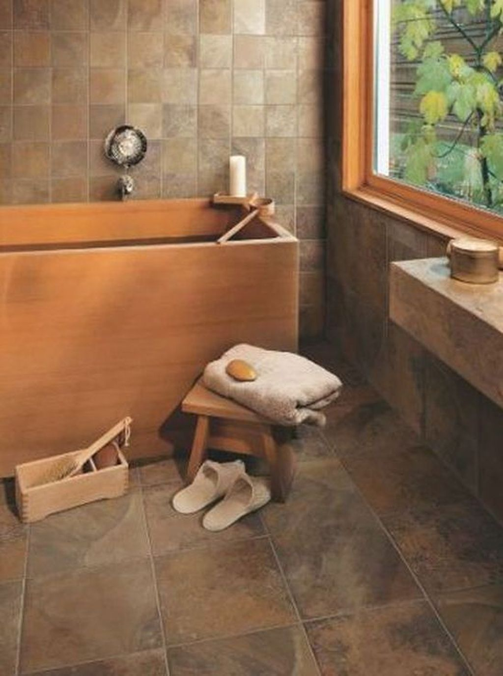 Marvelous Wooden Shower Floor Tiles Designs Ideas For Bathroom Remodel 15